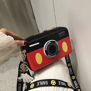Mickey Mouse Crossbody Zippered Purse Wristlet